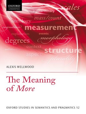 cover image of The Meaning of More